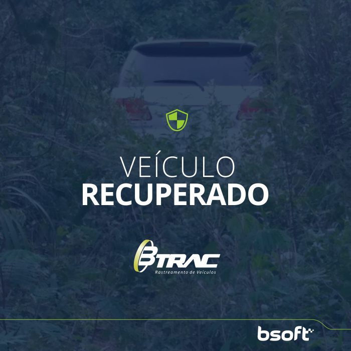 Concluída com sucesso a recuperação de um veículo com rastreador veicular Btrac