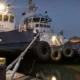Transporte aquaviário: navios aportados no porto